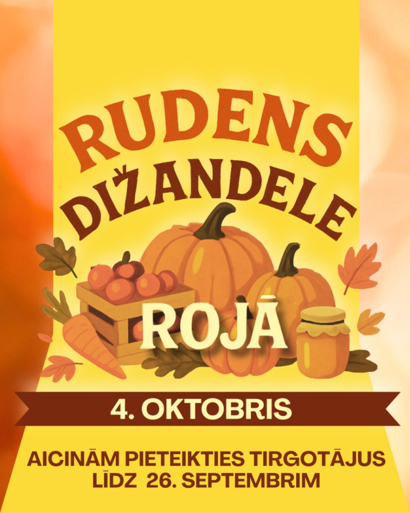 Rudens dižandeles Rojā afiša