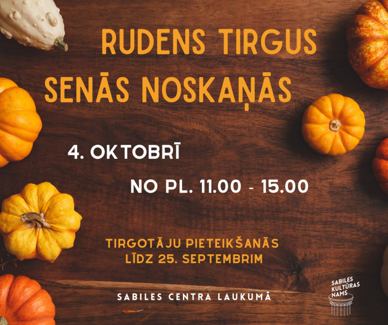 Rudens tirgus senās noskaņās afiša
