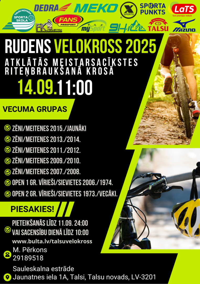 Rudens velokrosa afiša