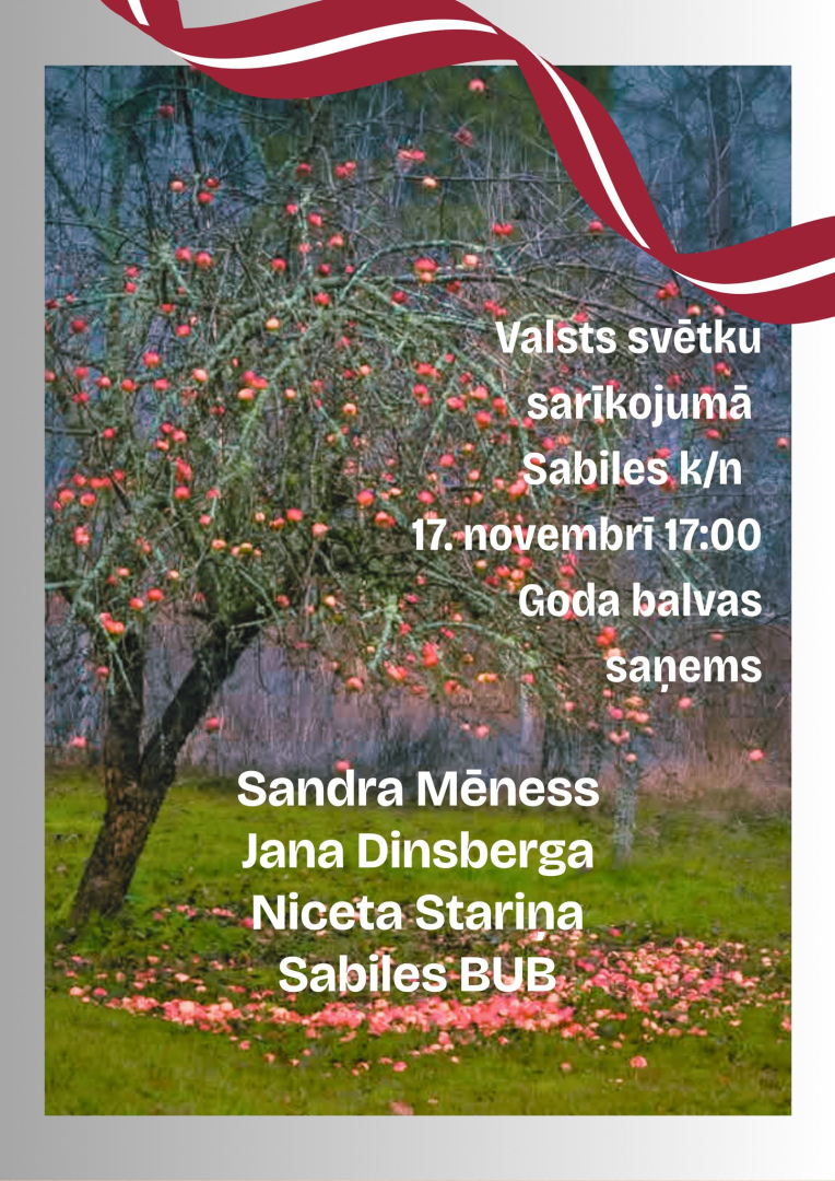 Sabiles svētku sarīkojuma afiša