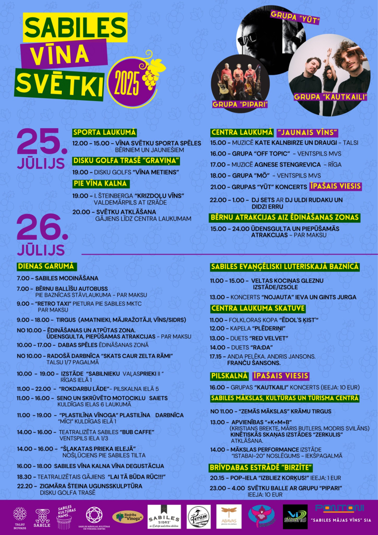 Sabiles Vīna svētku afiša