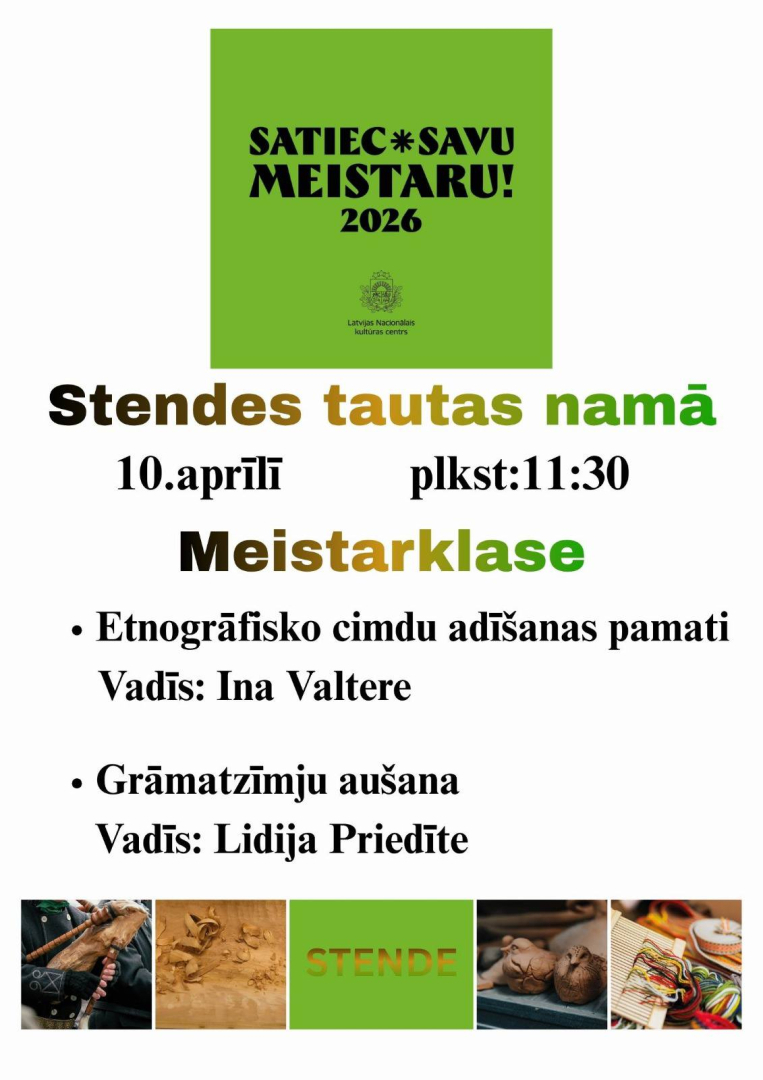 Satiec savu meistaru Stendē afiša