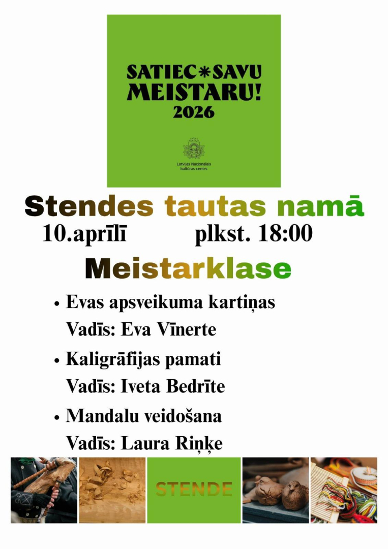 Satiec savu meistaru Stendē afiša
