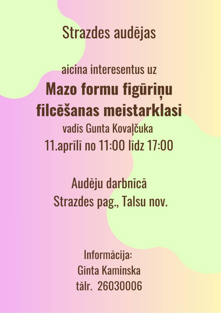 Satiec savu meistaru Strazdē afiša