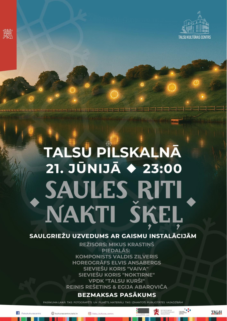 Saules riti nakti šķeļ afiša