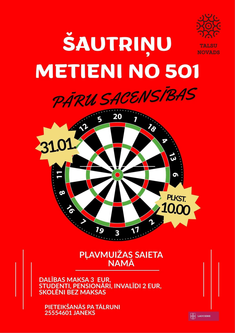 Šautriņu metieni no 501 afiša