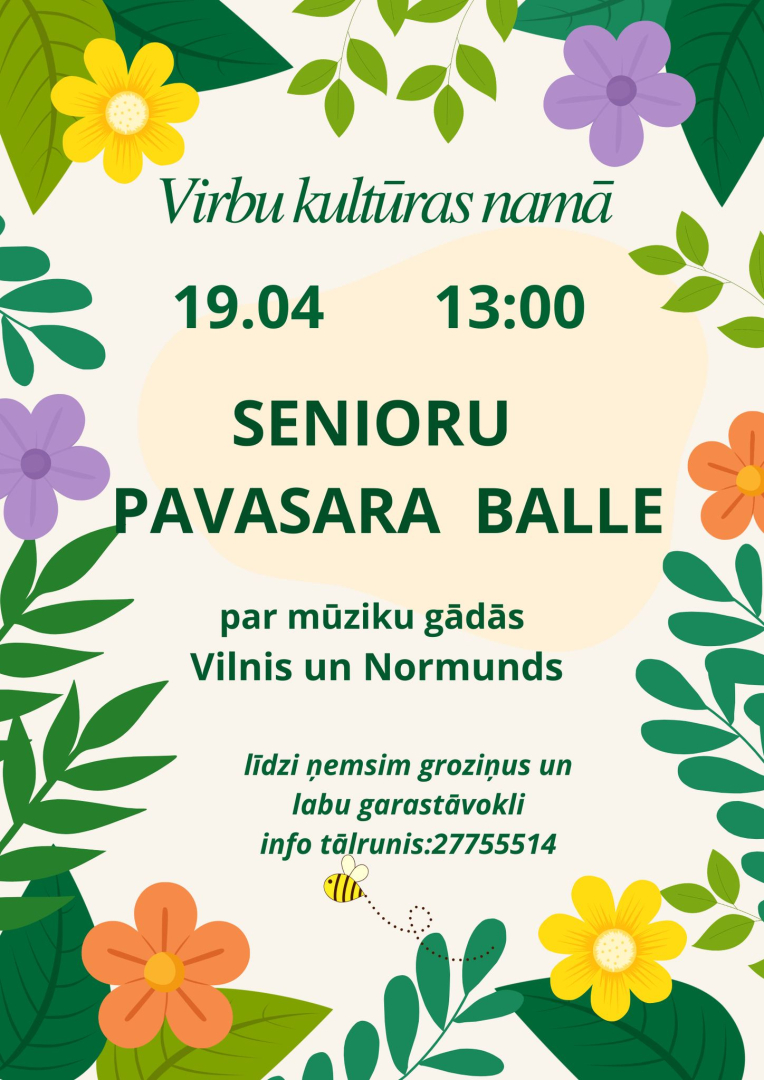 Senioru pavasara balles afiša