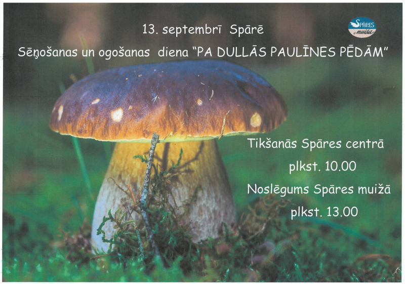 Sēņošanas dienas Spārē afiša