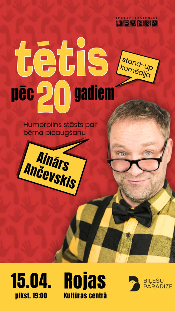 Standup komēdijas Tētis. Pēc 20 gadiem afiša