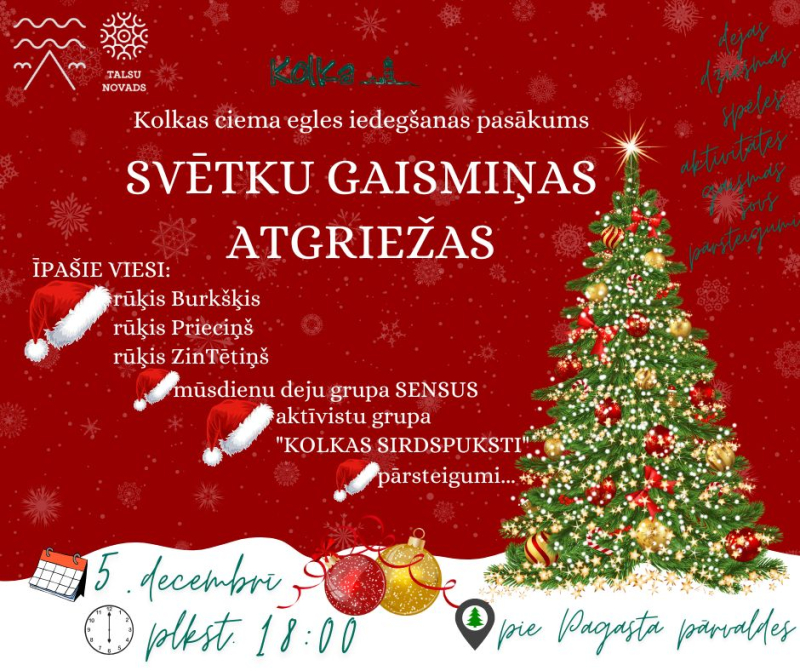 Pasākuma Svētku gaismiņas atgriežas afiša