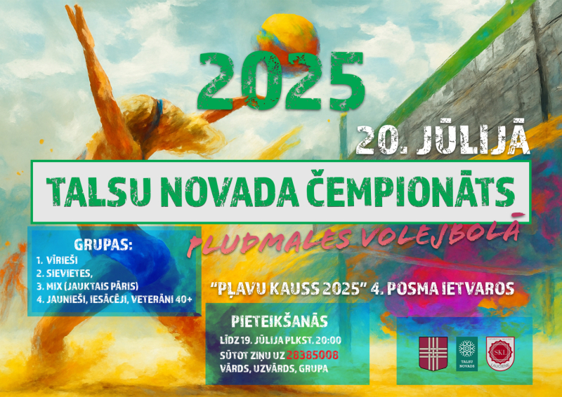 Čempionāta pludmales volejbolā afiša