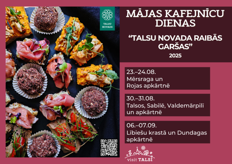 Mājas kafejnīcu dienas „Talsu novada raibās garšas"