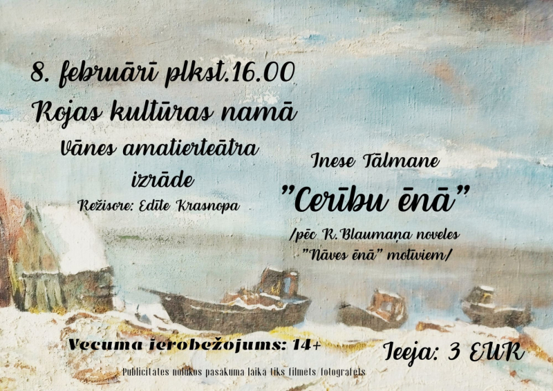 Teātra izrādes Cerību ēnā afiša