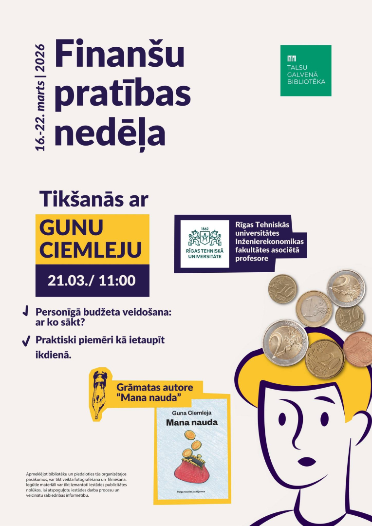 Tikšanās ar Gunu Ciemleju afiša