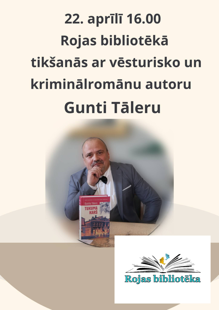 Tikšanās ar autoru Gunti Tāleru afiša