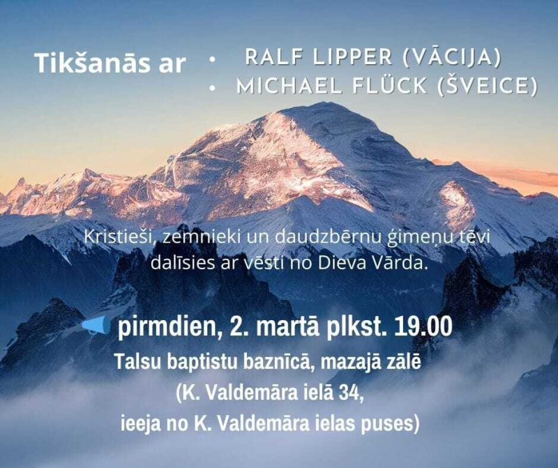 Svētbrīdis kopā ar misionāriem no Vācijas un Šveices