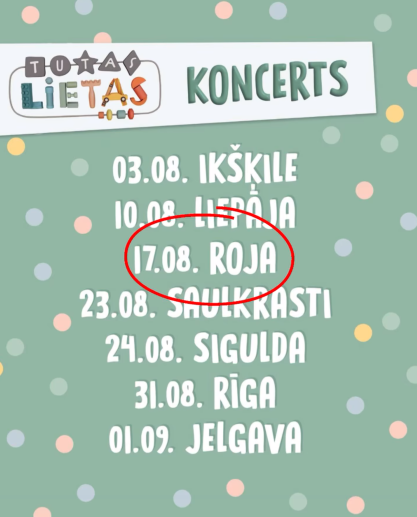 Tutas koncerts Rojā