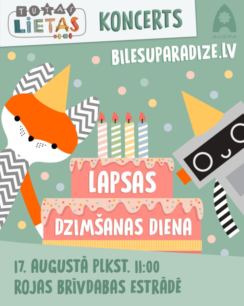 lapsas dzimšanas dienas koncerta afiša