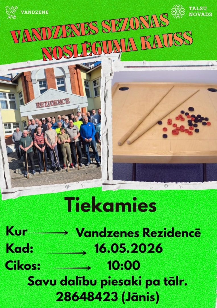 Vandzenes sezonas noslēguma kausa afiša