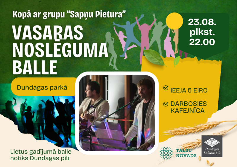 Vasaras noslēguma zaļumballes afiša