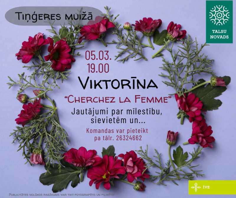 Viktorīna „Cherchez la femme”