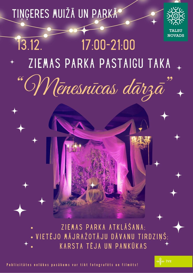 Ziemas parka pastaigu takas afiša