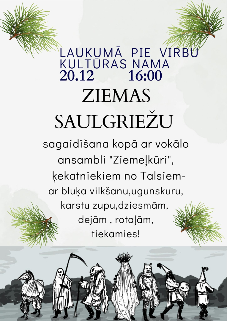 Ziemas saulgriežu sagaidīšanas Virbos afiša
