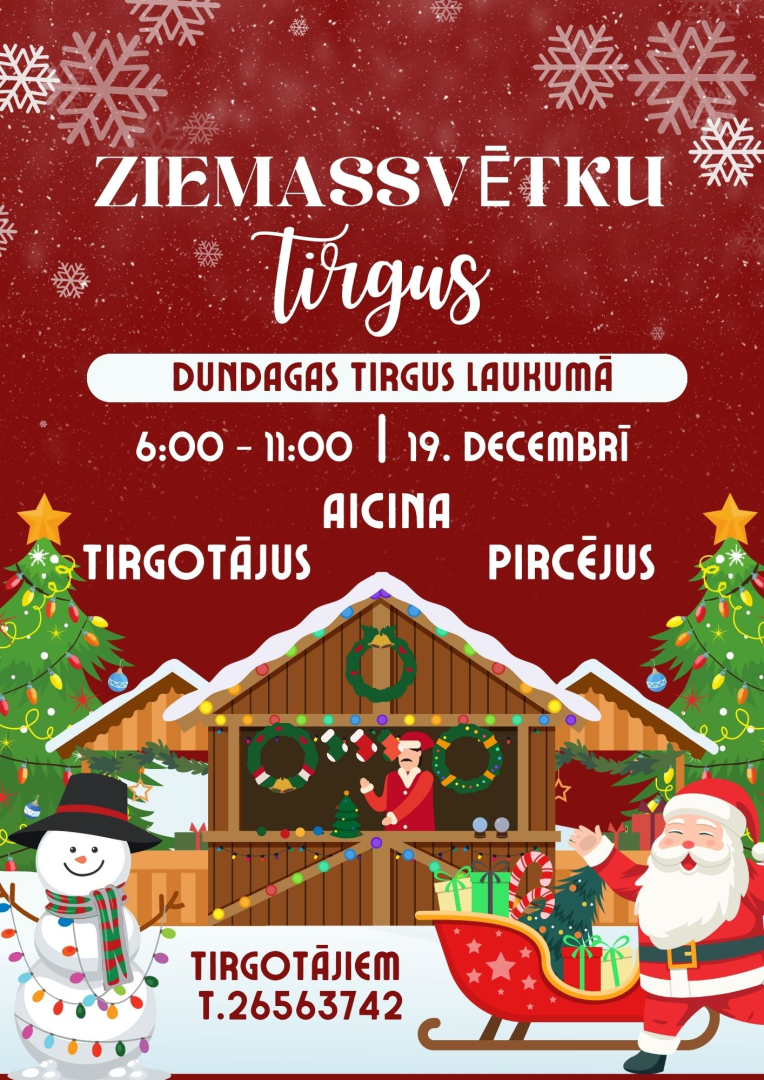 Ziemassvētu tirgus_Dundagas tirgus laukumā