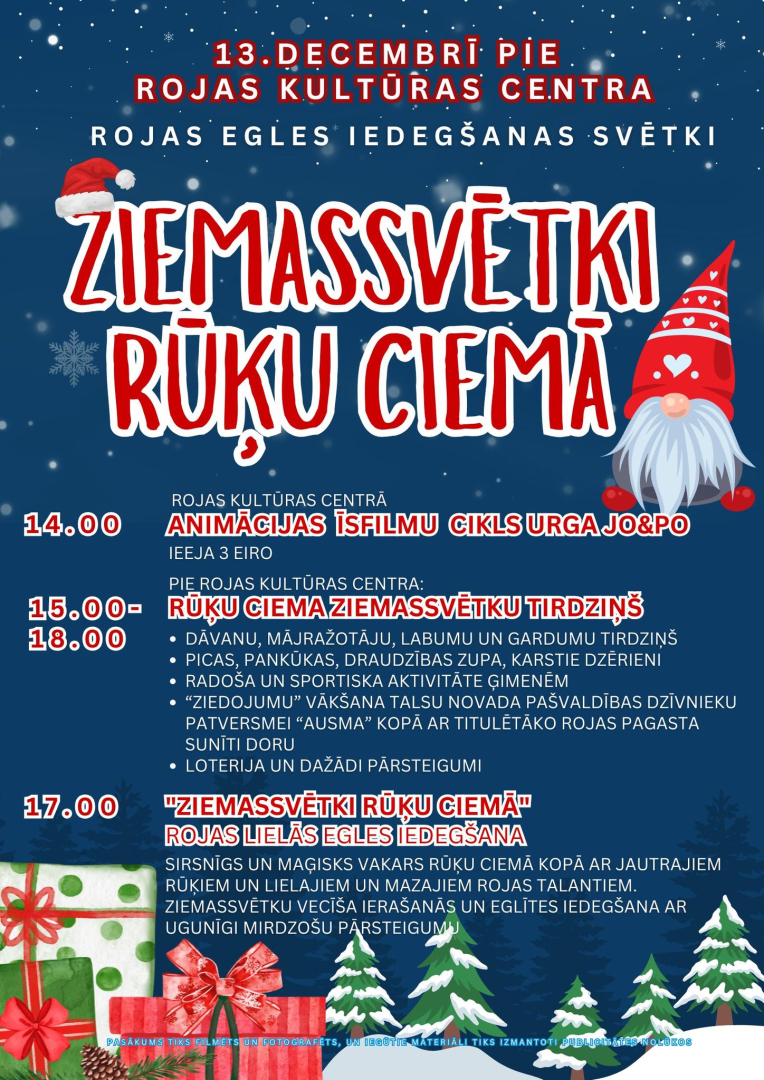 Ziemassvētki Rūķu ciemā afiša
