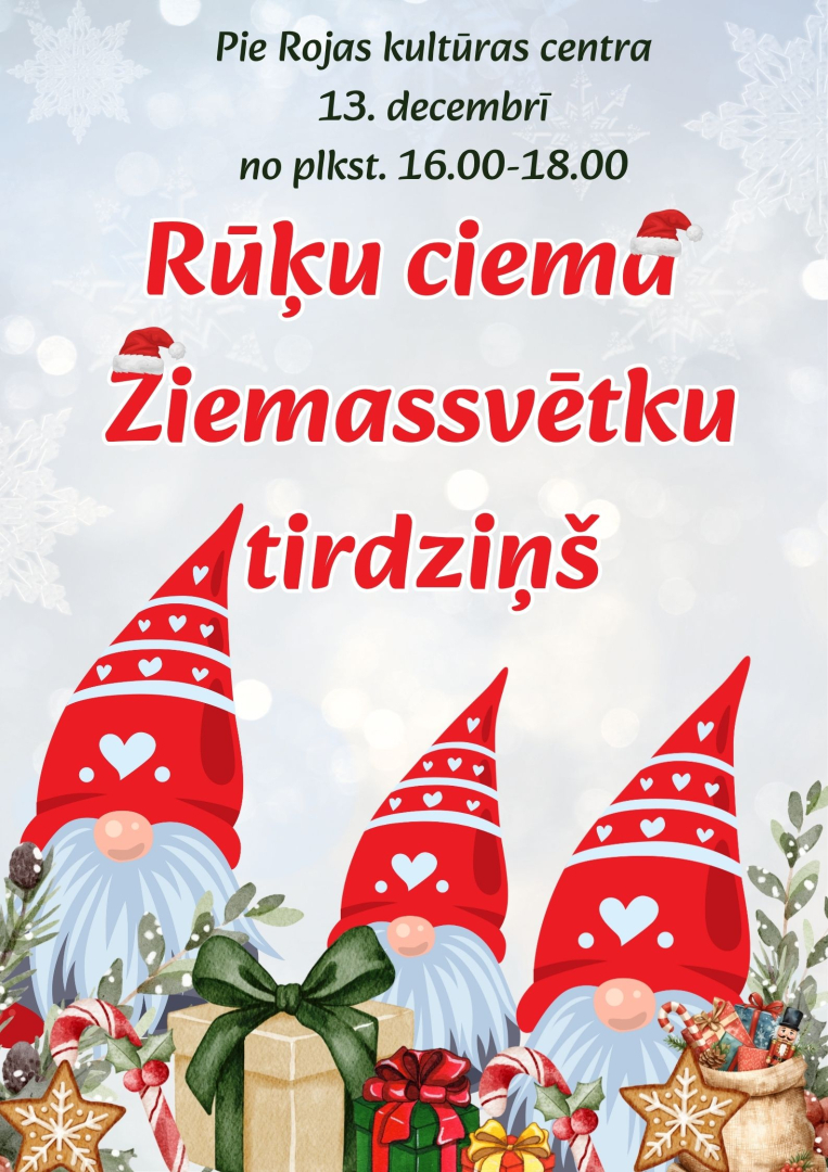 Ziemassvētku tirdziņa Rojā afiša