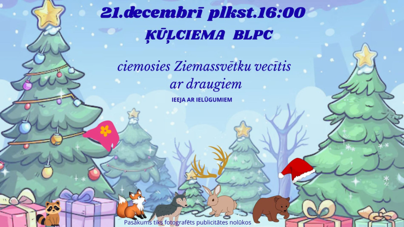 Ziemassvētku vecītis ciemojas Ķūļciemā afiša