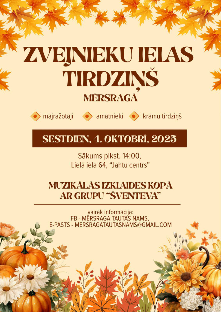 Zvejnieku ielas tirdziņa afiša