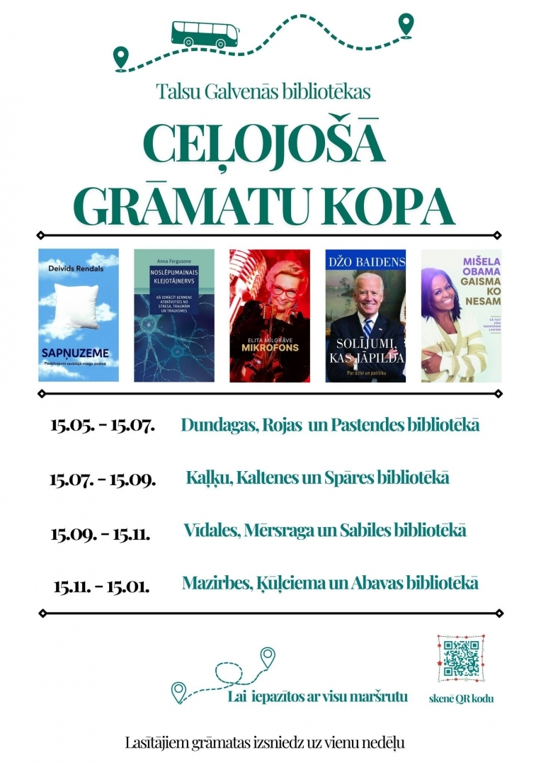 Jauns pakalpojums – ceļojošā grāmatu kopa
