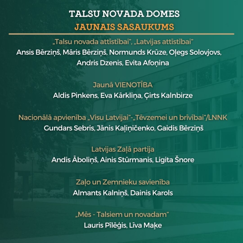 Domes jaunais sasaukums