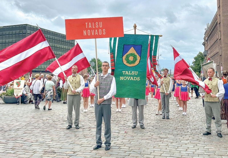 Talsu novada dalībnieki Dziesmu un deju svētkos