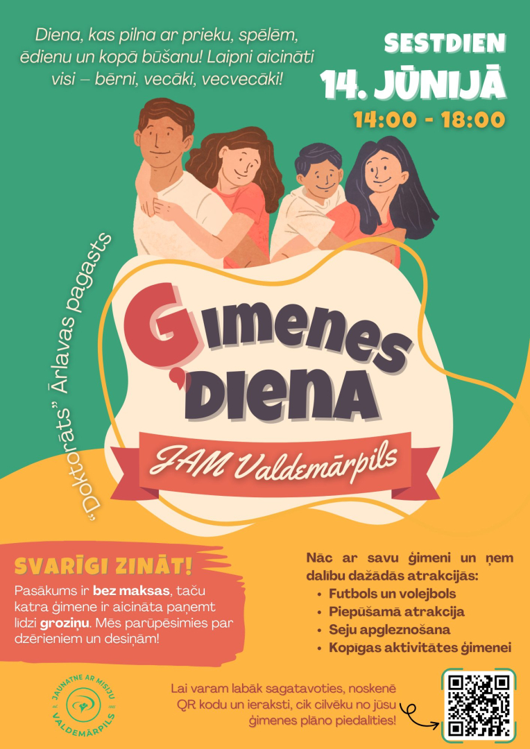 Ģimenes dienas Valdemārpilī afiša