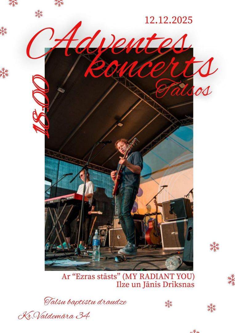 Adventes koncerta Talsos afiša
