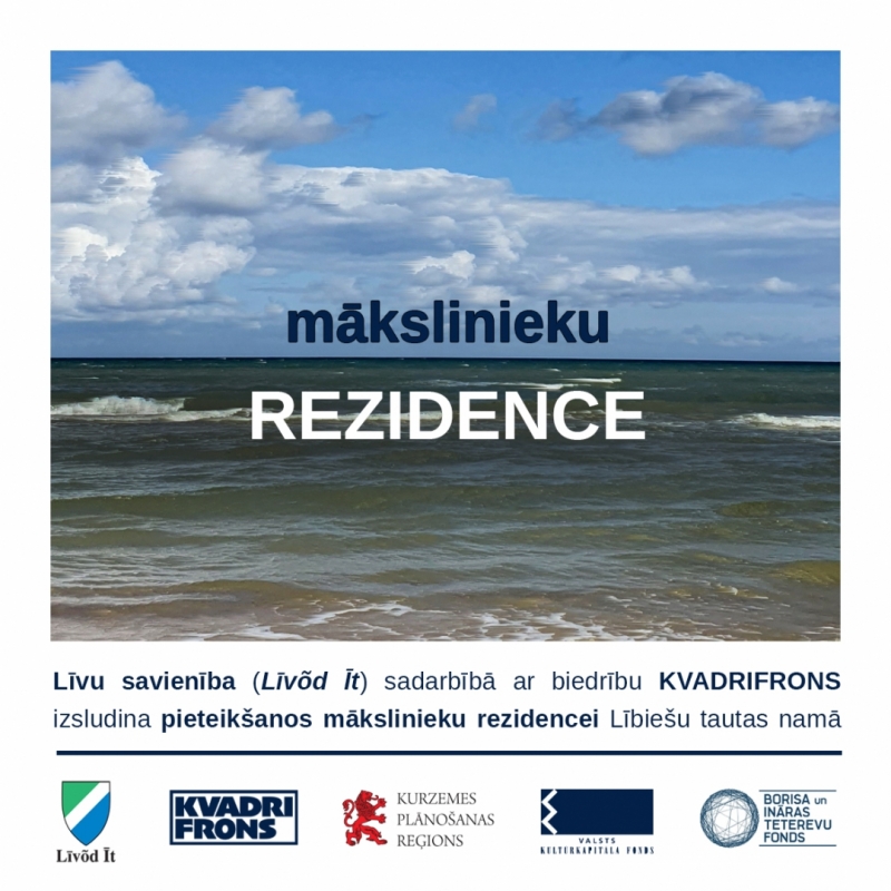 Līvu savienība (Līvõd Īt) sadarbība ar biedrību KVADRIFRONS izsludina pieteikšanos mākslinieku rezidencei Lībiešu tautas namā