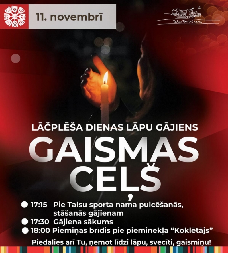 Lāčplēša dienas lāpu gājiens 2023.