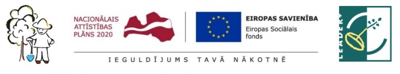 Logo ansamblis. Sprīdītis, Nacionālais attīstības plāns, Eiropas Sociālais fonds, Leader