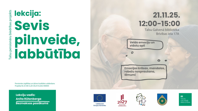 Lekcijas Sevis pilnveide, labbūtība afiša