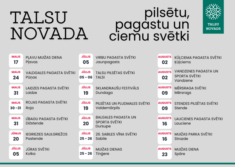 Pagasta svētku afiša
