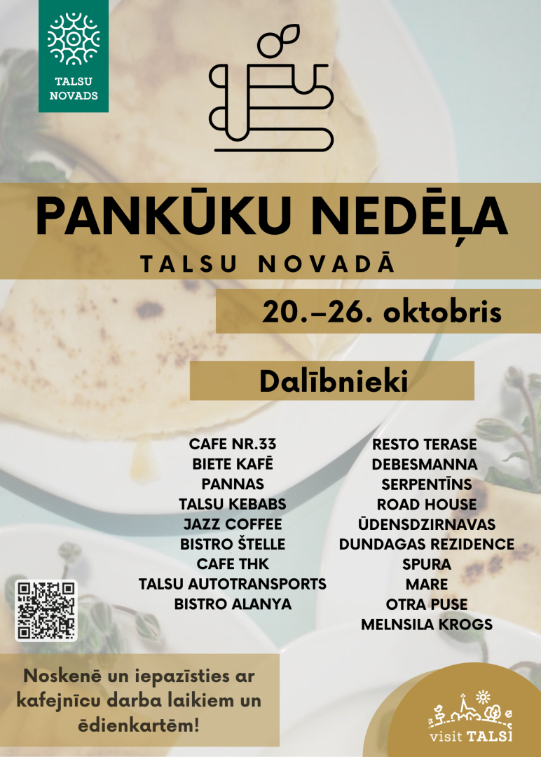 Pankūku nedēļas Talsu novadā 2025 afiša