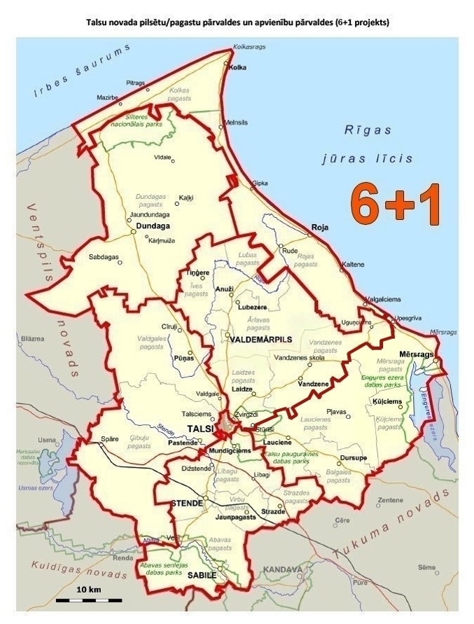 Pārvalžu reorganizācijas karte