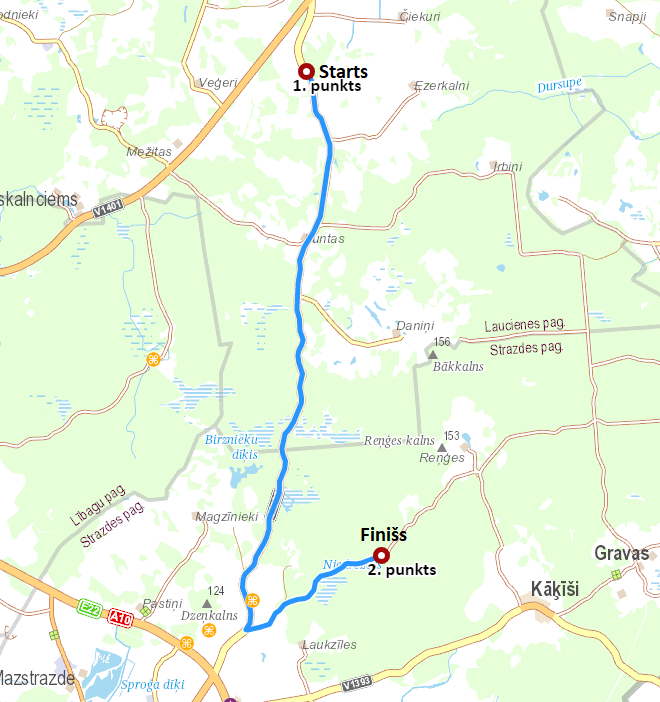 Rallija ierobežojumu karte