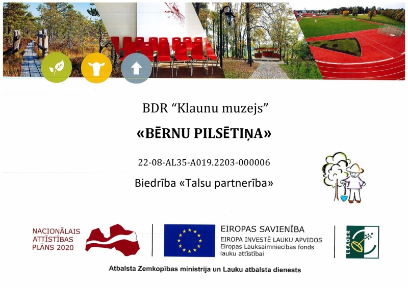 Klaunu mājas projekta plāksne