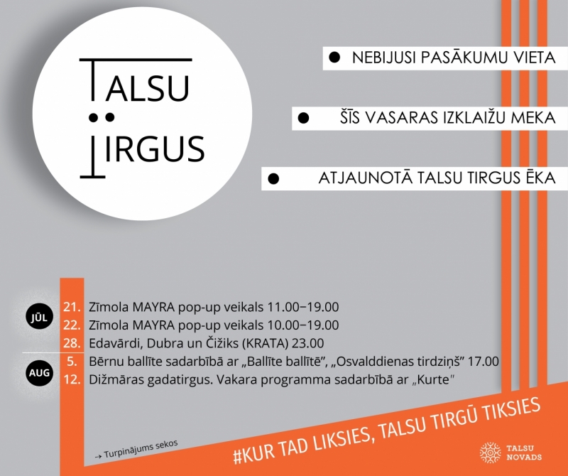 Talsu tirgus pasākumi