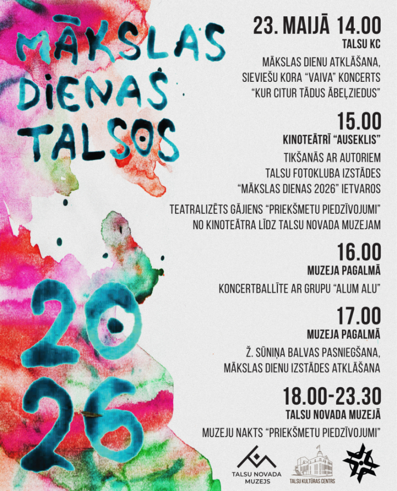 Mākslas dienu Talsos afiša