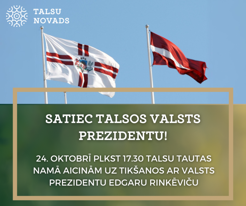 Tikšanās ar prezidentu. Karogi