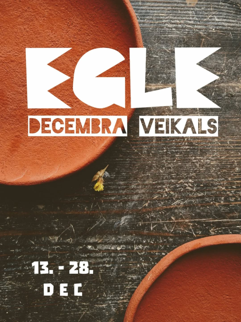 Pop-up veikala Egle atklāšanas afiša